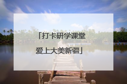 打卡研学课堂 爱上大美新疆