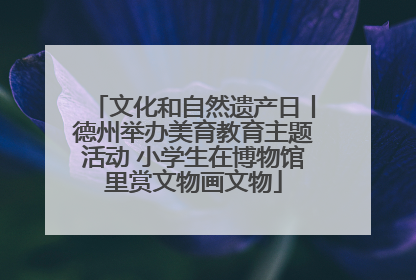 文化和自然遗产日丨德州举办美育教育主题活动 小学生在博物馆里赏文物画文物