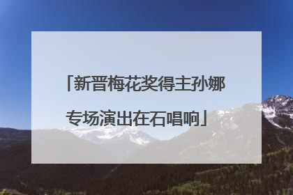 新晋梅花奖得主孙娜专场演出在石唱响