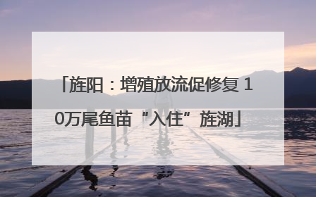 旌阳：增殖放流促修复 10万尾鱼苗“入住”旌湖