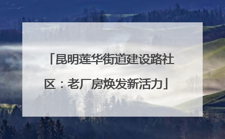 昆明莲华街道建设路社区：老厂房焕发新活力