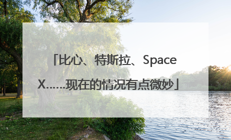 比心、特斯拉、SpaceX……现在的情况有点微妙