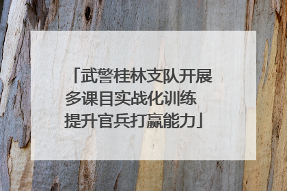 武警桂林支队开展多课目实战化训练 提升官兵打赢能力