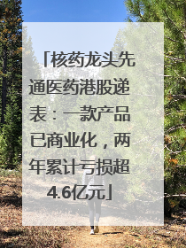 核药龙头先通医药港股递表：一款产品已商业化，两年累计亏损超4.6亿元