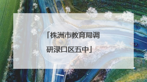 株洲市教育局调研渌口区五中
