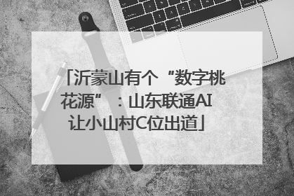 沂蒙山有个“数字桃花源”：山东联通AI让小山村C位出道
