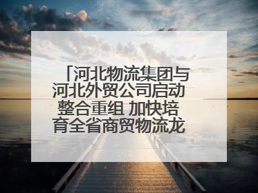 河北物流集团与河北外贸公司启动整合重组 加快培育全省商贸物流龙头企业