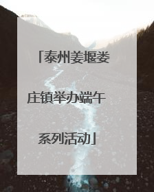 泰州姜堰娄庄镇举办端午系列活动