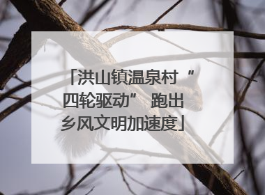 洪山镇温泉村“四轮驱动” 跑出乡风文明加速度