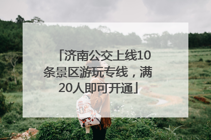 济南公交上线10条景区游玩专线，满20人即可开通