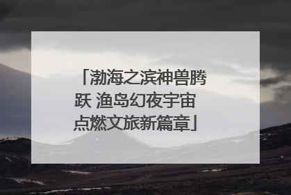 渤海之滨神兽腾跃 渔岛幻夜宇宙点燃文旅新篇章