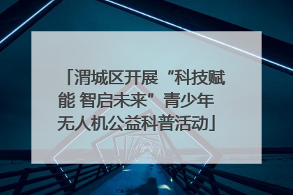 渭城区开展“科技赋能 智启未来”青少年无人机公益科普活动