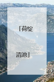 荷绽清池