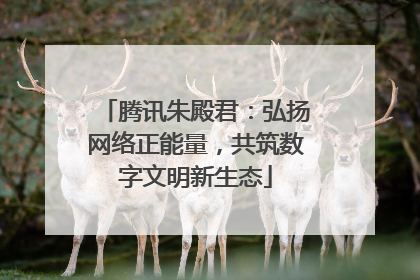 腾讯朱殿君：弘扬网络正能量，共筑数字文明新生态