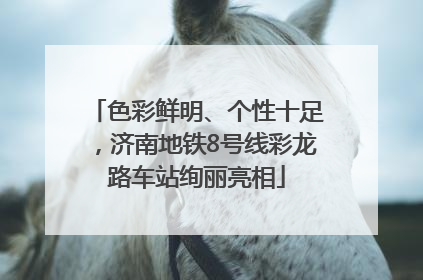 色彩鲜明、个性十足，济南地铁8号线彩龙路车站绚丽亮相