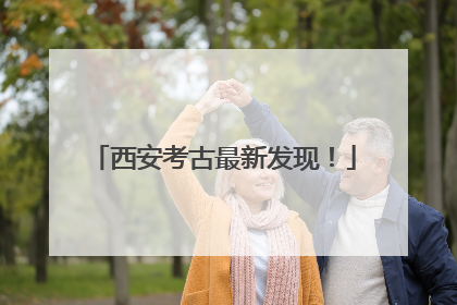 西安考古最新发现！