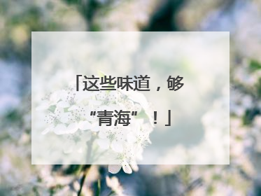 这些味道，够“青海”！