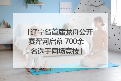 辽宁省首届龙舟公开赛浑河启幕 700余名选手同场竞技