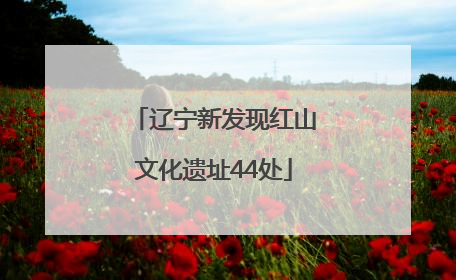 辽宁新发现红山文化遗址44处