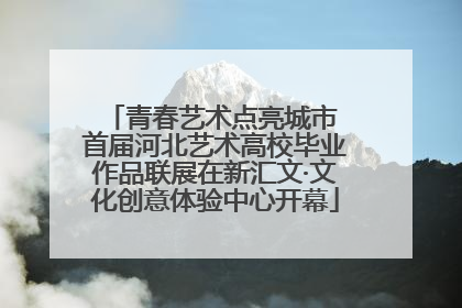 青春艺术点亮城市 首届河北艺术高校毕业作品联展在新汇文·文化创意体验中心开幕