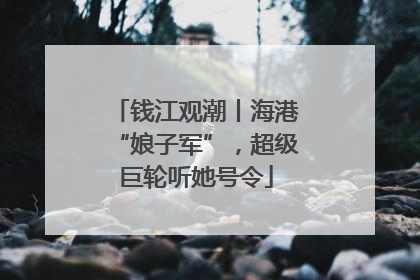 钱江观潮丨海港“娘子军”，超级巨轮听她号令