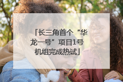 长三角首个“华龙一号”项目1号机组完成热试
