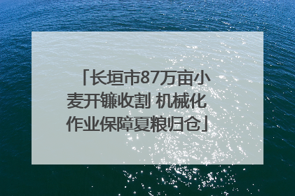 长垣市87万亩小麦开镰收割 机械化作业保障夏粮归仓