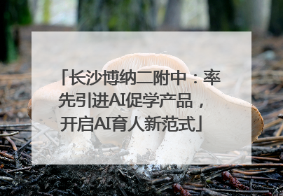 长沙博纳二附中：率先引进AI促学产品，开启AI育人新范式