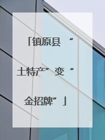 镇原县 “土特产”变“金招牌”