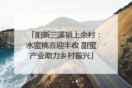 阳新三溪镇上余村：水蜜桃喜迎丰收 甜蜜产业助力乡村振兴