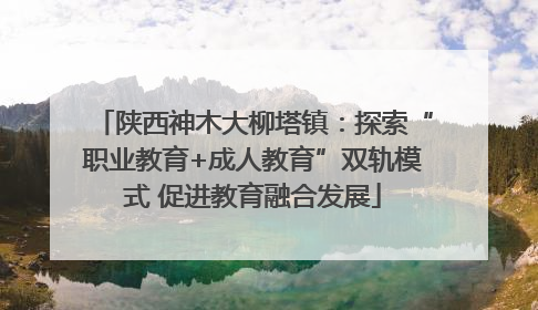 陕西神木大柳塔镇：探索“职业教育+成人教育”双轨模式 促进教育融合发展