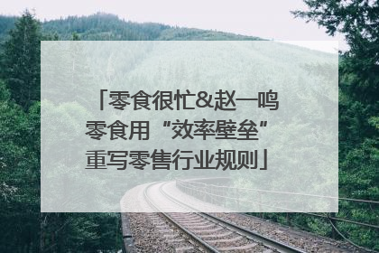 零食很忙&赵一鸣零食用“效率壁垒”重写零售行业规则