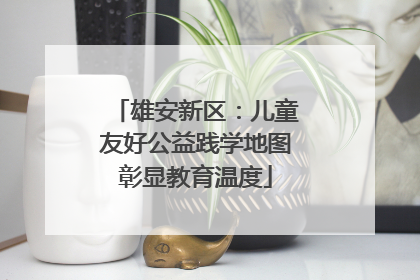 雄安新区：儿童友好公益践学地图彰显教育温度
