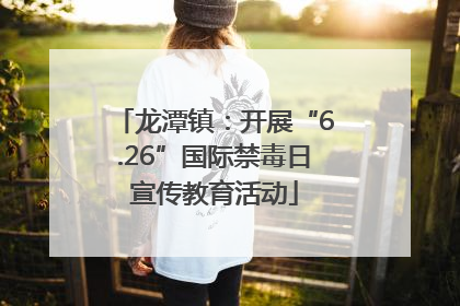 龙潭镇：开展“6.26”国际禁毒日宣传教育活动