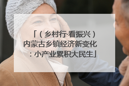 （乡村行·看振兴）内蒙古乡镇经济新变化：小产业累积大民生