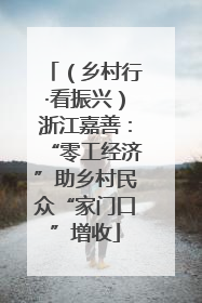（乡村行·看振兴）浙江嘉善：“零工经济”助乡村民众“家门口”增收