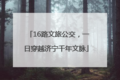 16路文旅公交，一日穿越济宁千年文脉
