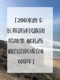200米唐卡长卷讲述民族团结故事 献礼西藏自治区成立60周年