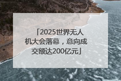 2025世界无人机大会落幕，意向成交额达200亿元