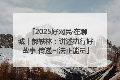 2025好网民·在聊城｜郝轶林：讲述执行好故事 传递司法正能量