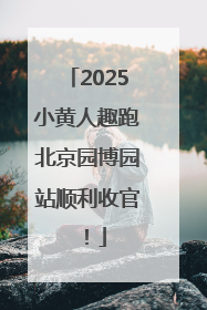2025小黄人趣跑北京园博园站顺利收官！