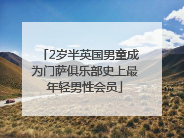 2岁半英国男童成为门萨俱乐部史上最年轻男性会员