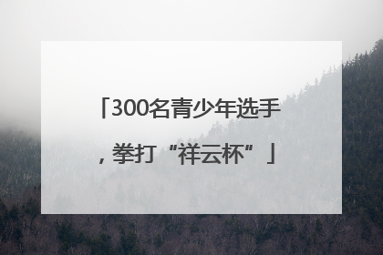 300名青少年选手，拳打“祥云杯”