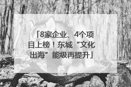 8家企业、4个项目上榜！东城“文化出海”能级再提升