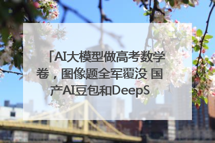 AI大模型做高考数学卷，图像题全军覆没 国产AI豆包和DeepSeek均得分144