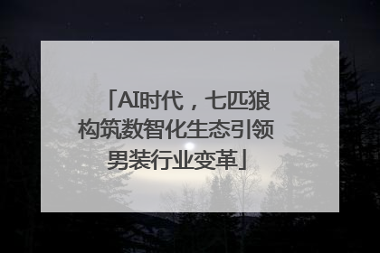 AI时代，七匹狼构筑数智化生态引领男装行业变革
