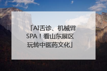 AI舌诊、机械臂SPA！看山东展区玩转中医药文化